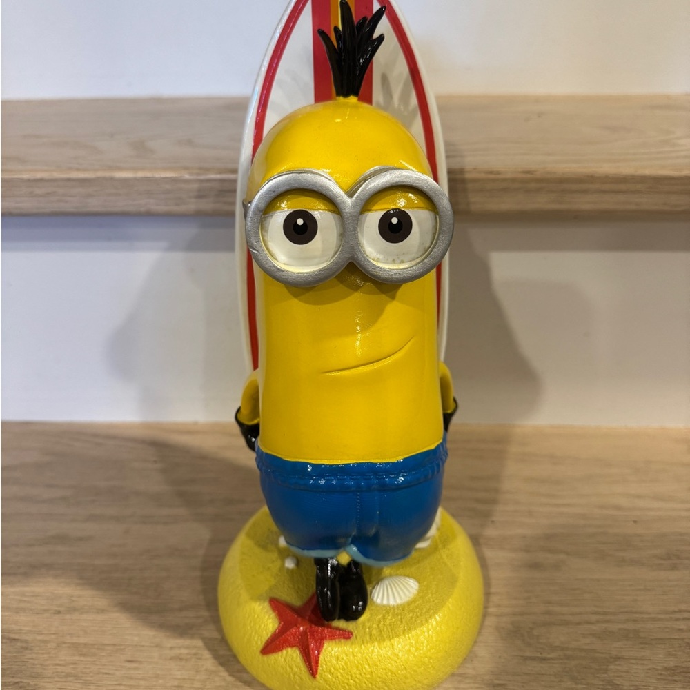 Minion Figurine with Surfboard